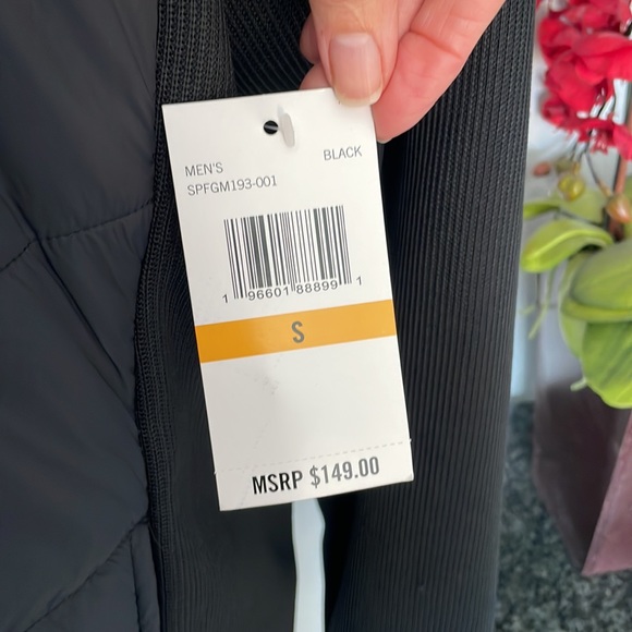 NWT Spyder Black Full Zip Half Puffer Jacket S - Picture 2 of 5